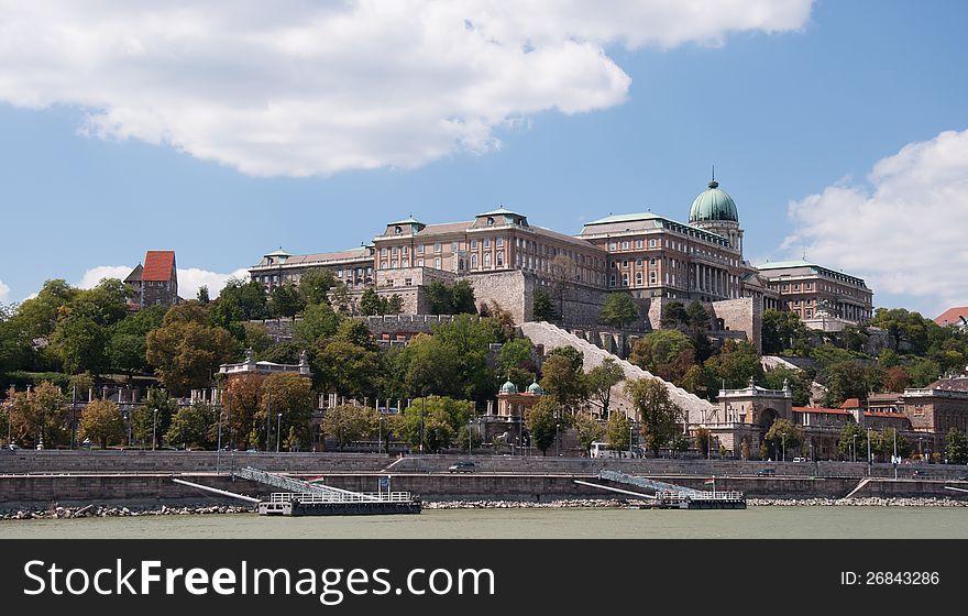 The royal castle in Budapest, Hungary