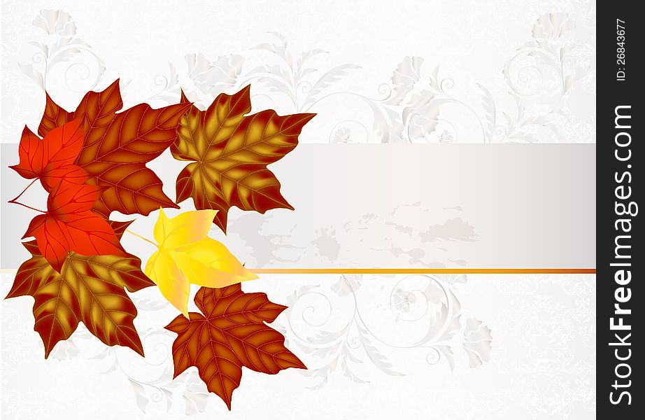 Autumn background Elegant background with space for text