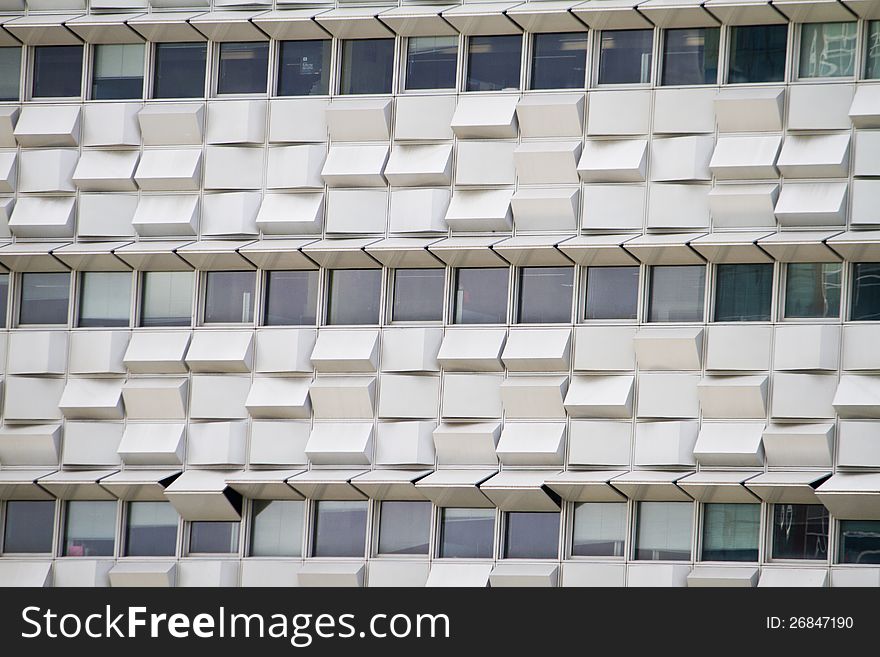 Abstract detail view of the wall structure of a modern building. Abstract detail view of the wall structure of a modern building.