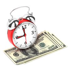 Time Is Money 3D Concept. Royalty Free Stock Photography