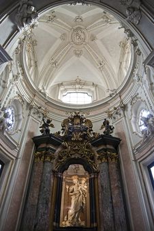 Virgin Mary Baroque Altar Royalty Free Stock Image