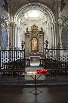 Baroque Altar With Candles Stock Photos Baroque Altar With Candles Stock Photos