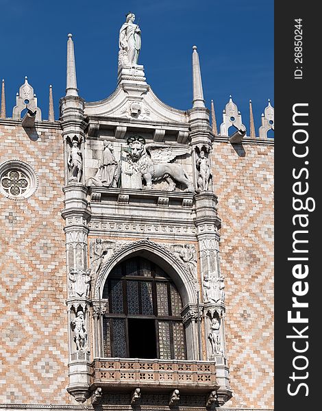 Ornaments and decorations on the Basilica San Marco in Venice, Italy