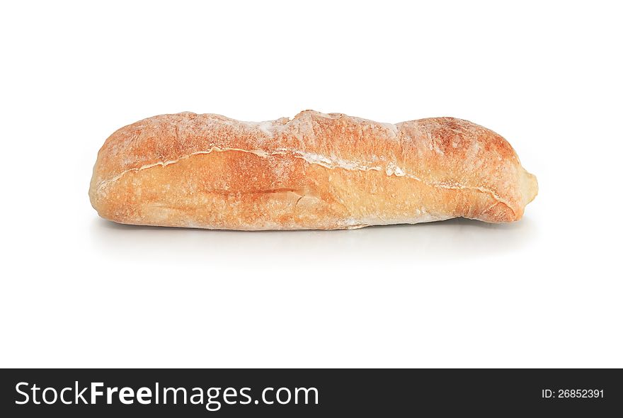 Newly baked wheat bread on white background. Clipping path is included. Newly baked wheat bread on white background. Clipping path is included
