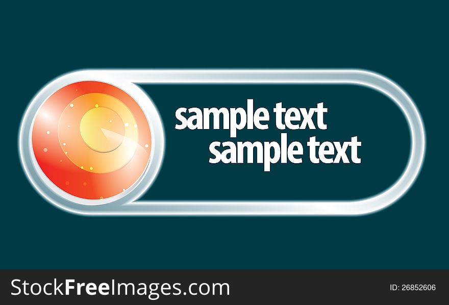 Bright frame for any text. Bright frame for any text