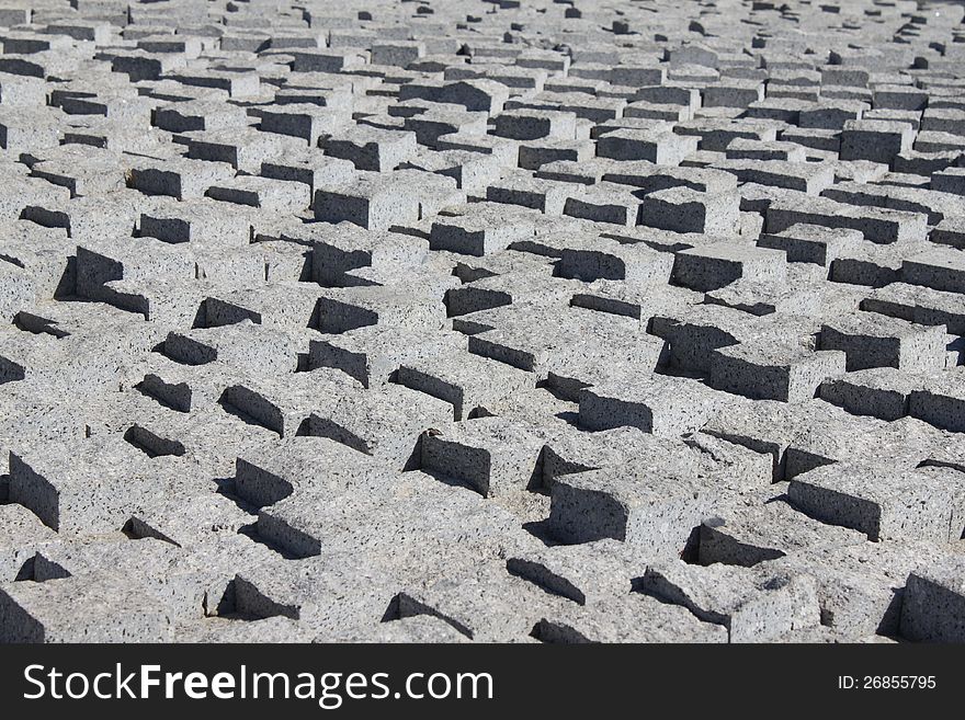 Concrete paved texture