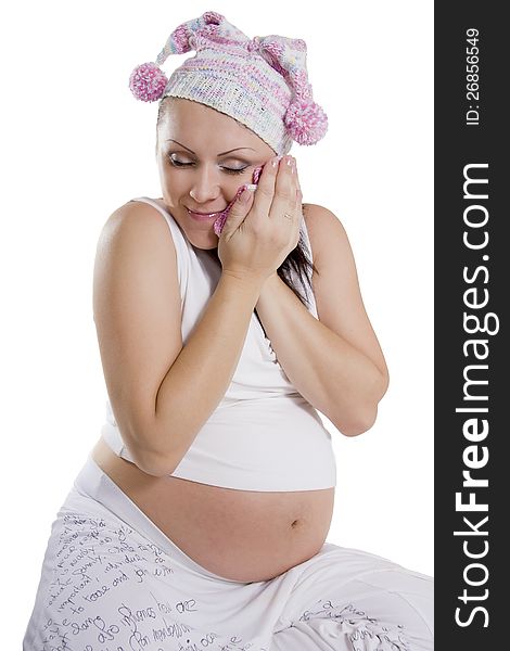 Pregnancy of the woman. Expectation of the baby