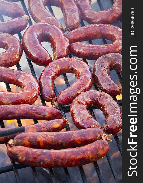 Chorizos In The Barbecue