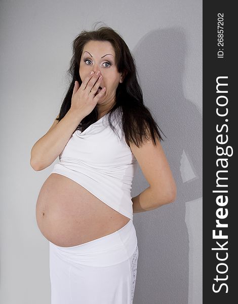 Pregnancy of the woman. Expectation of the baby