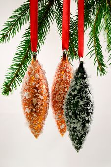 Xmas Tree Baubles... Royalty Free Stock Photography Xmas Tree Baubles... Royalty Free Stock Photography