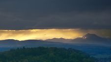 Scottish Highlands At Sunset Stock Photography