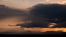 Scottish Highlands At Sunset Royalty Free Stock Image
