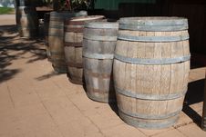 Row Of Wine Tanks Stand Outdoor Royalty Free Stock Images Row Of Wine Tanks Stand Outdoor Royalty Free Stock Images