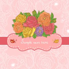 Hand Drawn Vector Floral Frame Royalty Free Stock Images Hand Drawn Vector Floral Frame Royalty Free Stock Images