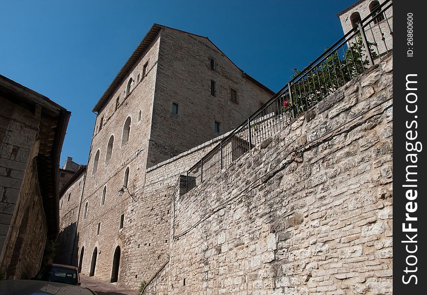 Medieval city Gubbio in Italy. Medieval city Gubbio in Italy