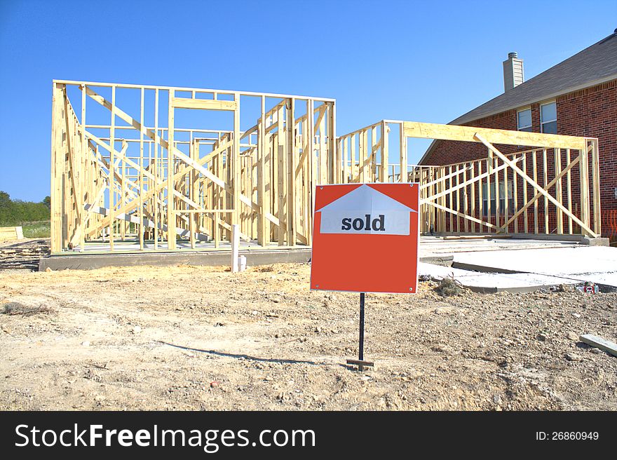 New construction for recently sold property