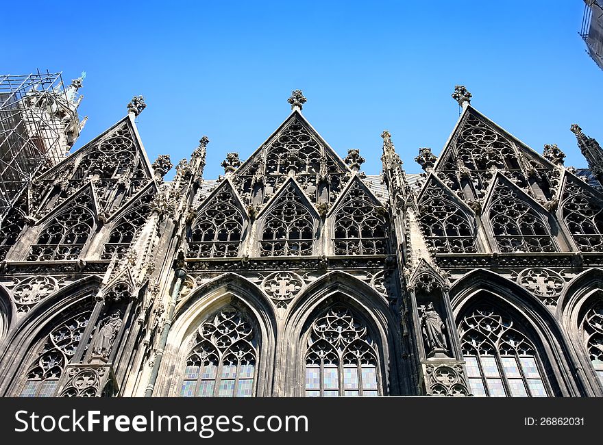 St.Stephan Cathedral (Stephansdom) in Vienna, Austria. St.Stephan Cathedral (Stephansdom) in Vienna, Austria