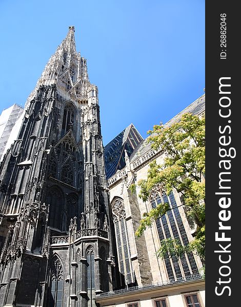 St.Stephan Cathedral (Stephansdom) in Vienna, Austria. St.Stephan Cathedral (Stephansdom) in Vienna, Austria