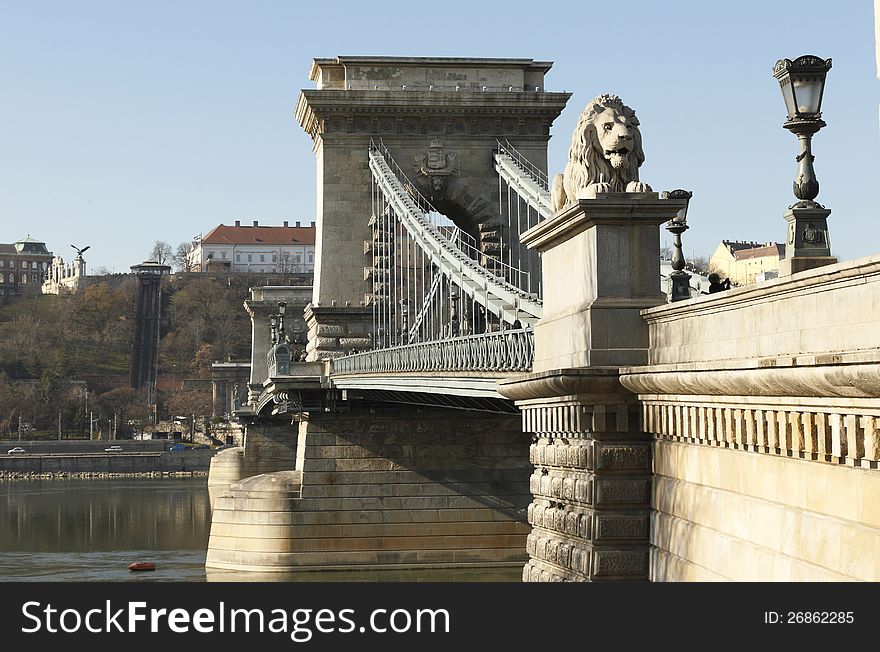 The Chain Bridge in Budapest