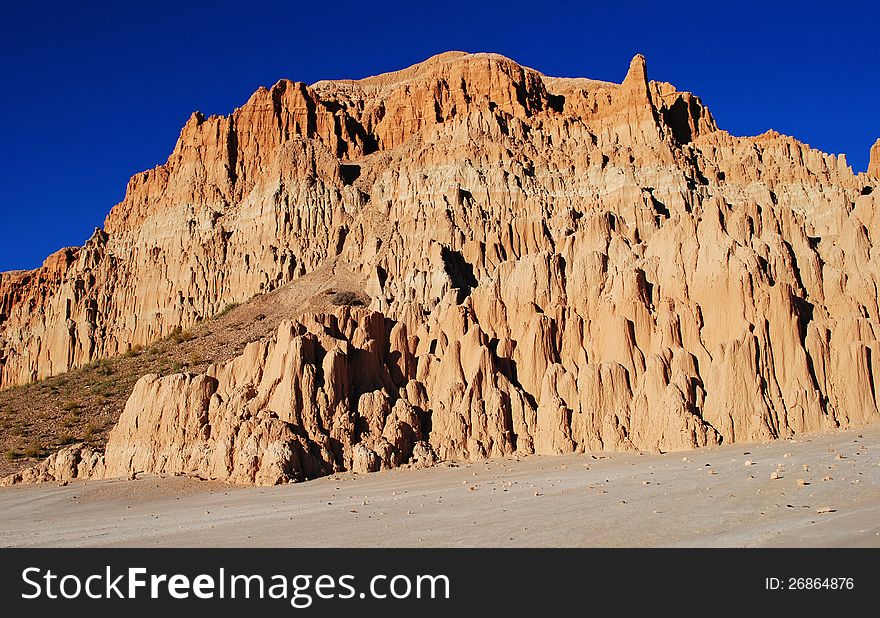 Clay formations in the Cathedral Gorge State Park, Nevada, USA