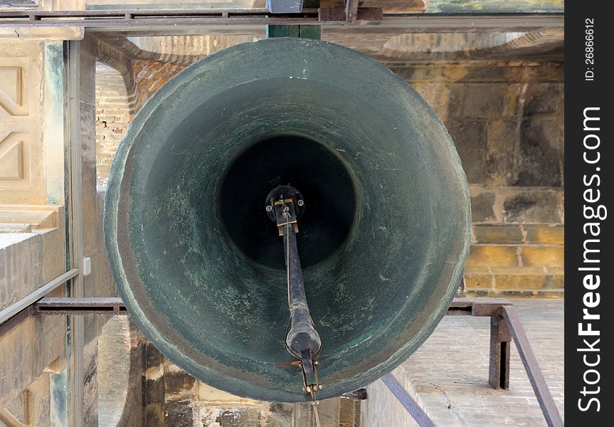 Giralda Tower - Seville Cathedral SPAIN - bell with its clapper