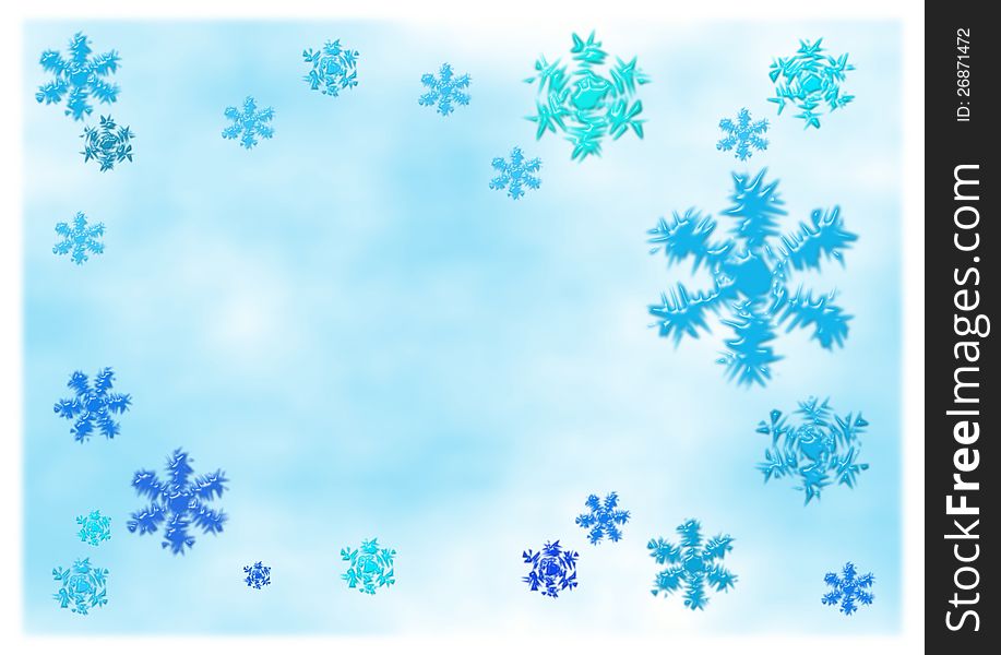 Choppy snowflakes abstract background wallpaper
