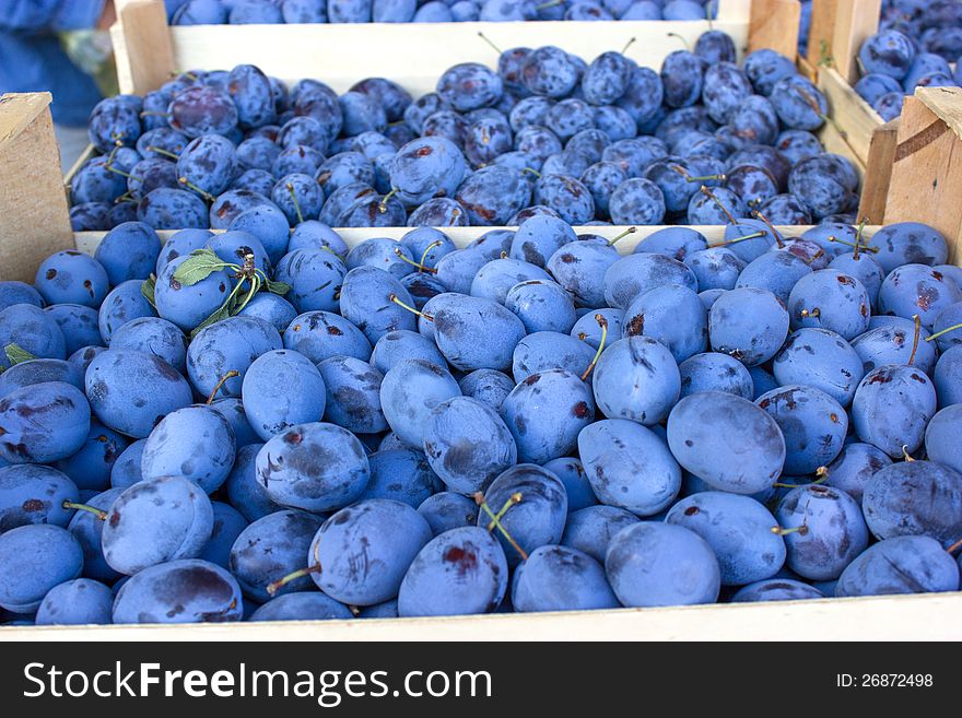 Organic plums - damson from Serbia