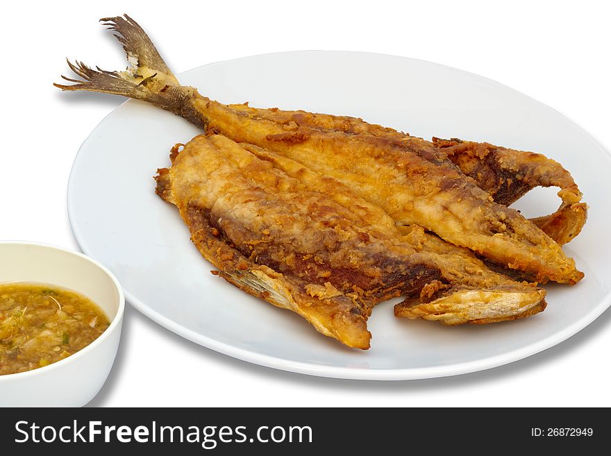 Seriola fried fish with spicy sauce