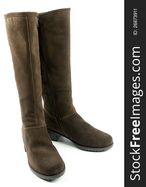 Pair of Brown Female Boots