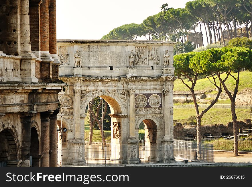 Arch Of Constantine In Rome