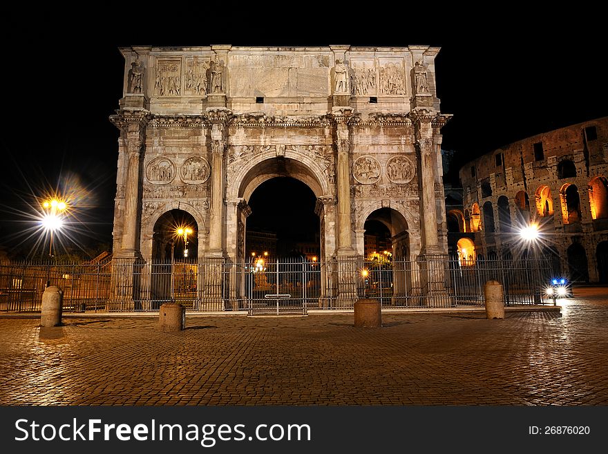 Arch of Constantine in Rome