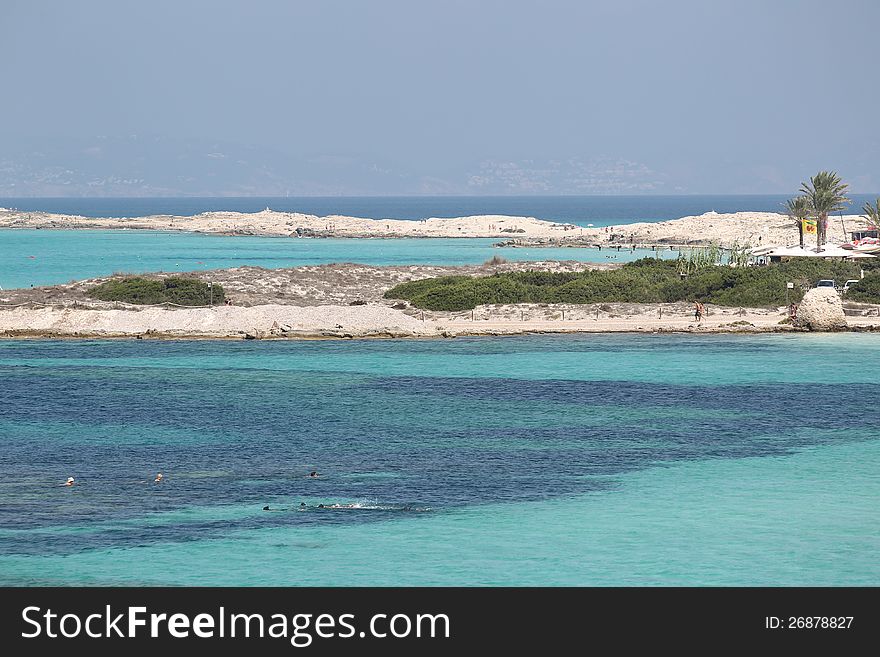 Seascape on the island of Formentera, Spain