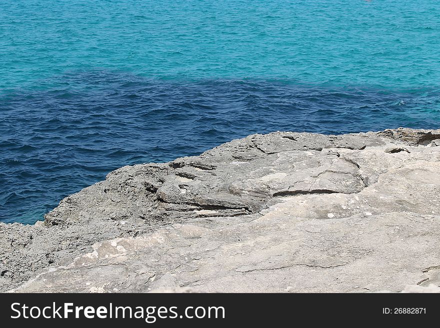 Seascape on the island of Formentera, Spain