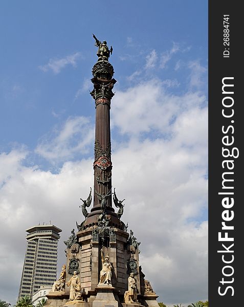 Christopher Columbus monument in Barcelona