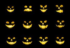 Jack-o-lantern Faces Stock Photo Jack-o-lantern Faces Stock Photo