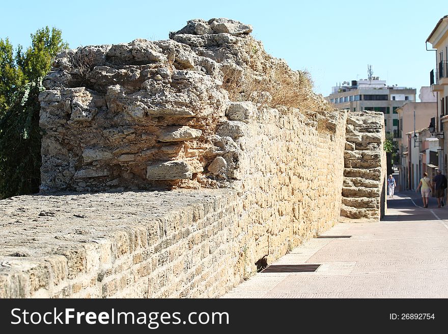 Old fortress in Alcudia, Mallorca, Spain