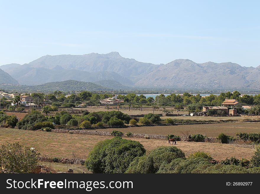 Landscape on the island of Mallorca, Spain