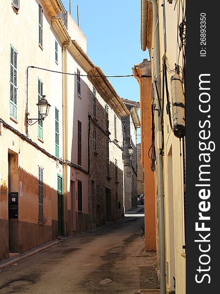 City â€‹â€‹street Alcudia, Mallorca, Spain, Europe. City â€‹â€‹street Alcudia, Mallorca, Spain, Europe