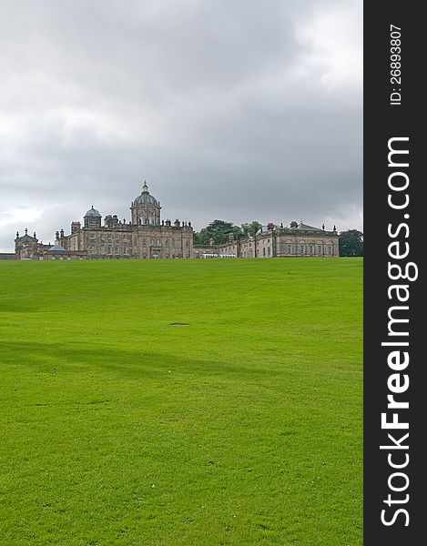 The great estate of castle howard in yorkshire in england. The great estate of castle howard in yorkshire in england
