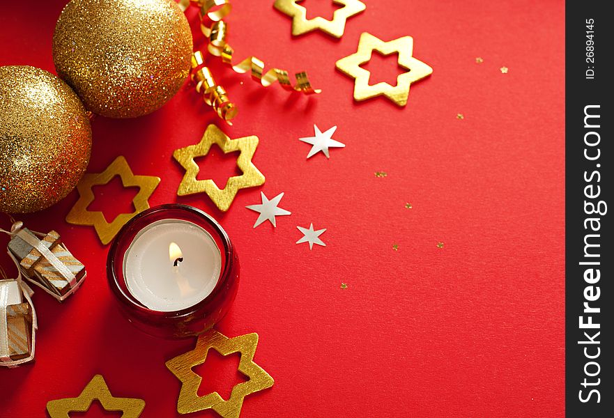 Christmas decoration. background with space for text or image. Christmas decoration. background with space for text or image.