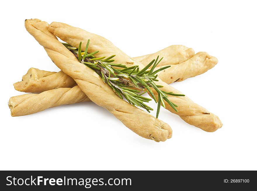 Homemade of group of biscuit with rosemary