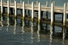 Jetty Reflection Royalty Free Stock Images Jetty Reflection Royalty Free Stock Images