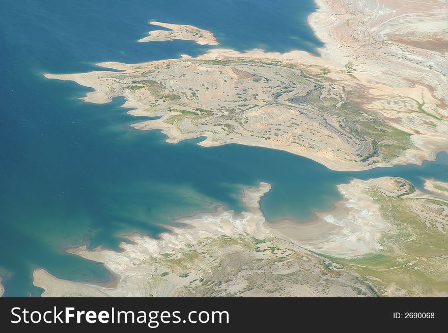 Man made lake in Nevada. Man made lake in Nevada