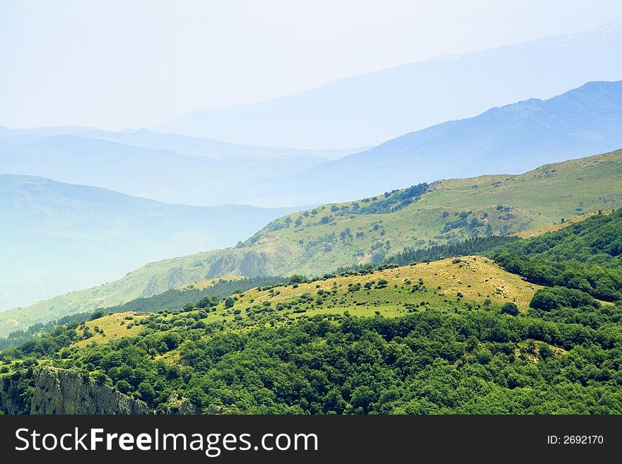 A distant space in the Madonie mountain. Sicilian hinterland. A distant space in the Madonie mountain. Sicilian hinterland.