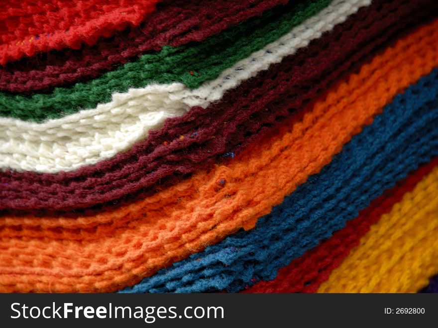 A Close Up Shot Abstract Woollens