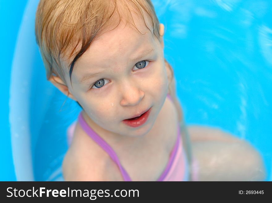 Little Girl in Pool