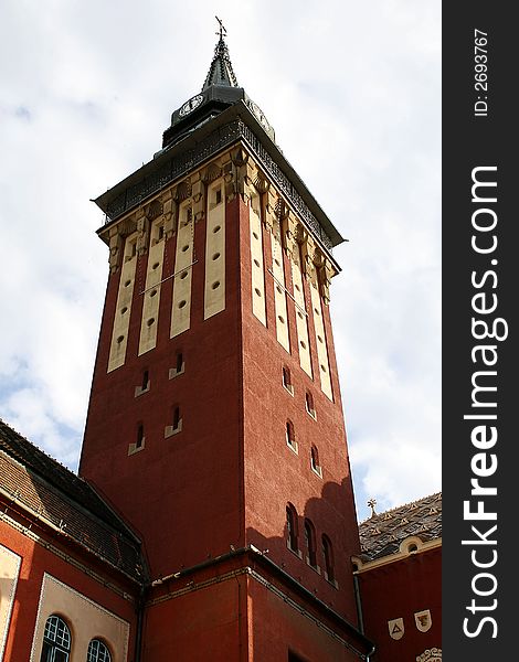 Photo of church tower in subotica