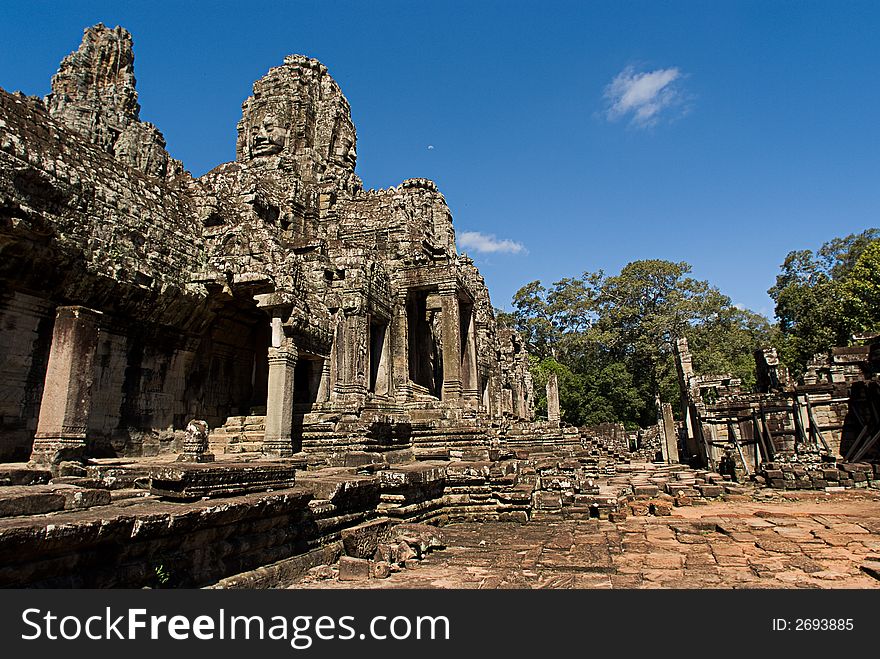 Face Towers in Bayon, Angkor Thom, Siem Reap Cambodia. Face Towers in Bayon, Angkor Thom, Siem Reap Cambodia