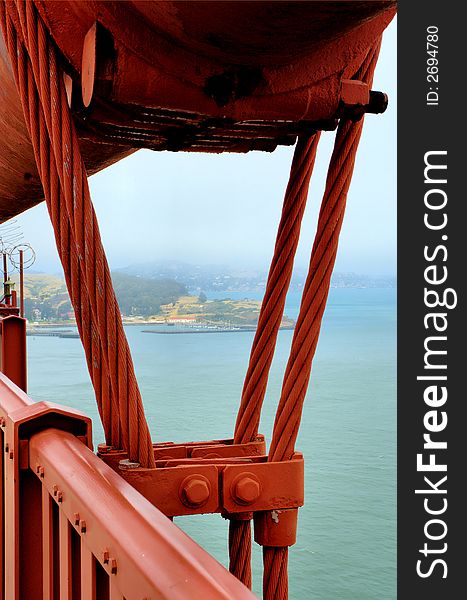 View from the Golden Gate Bridge in San Francisc