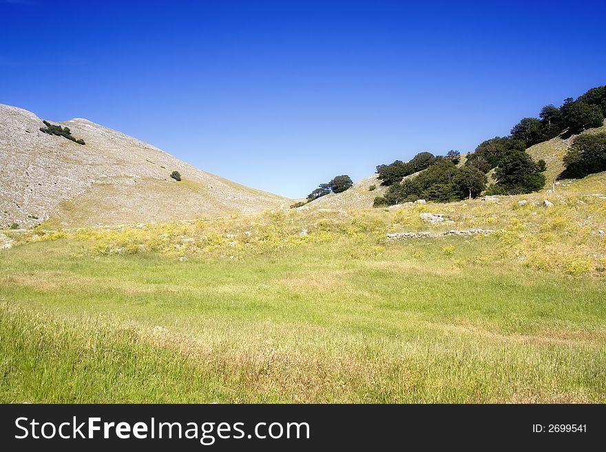 A suggestive view of the sicilian mountain. Madonie mountain. A suggestive view of the sicilian mountain. Madonie mountain